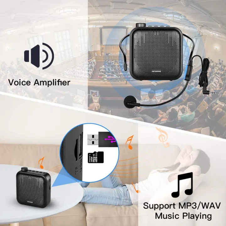 Voice%20Amplifier%20Multifunctional%20Portable%20Personal%20Voice%20Speaker%20with%20Microphone%20Display%20Surround%20Sound%20for%20Teachers%20Speech%20-%20Image%202