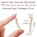 Miwayer 6pcs Guitar Bone Bridge Pins Bovine bone String Nails for 6 & 12 String Acoustic Guitar  Fixed String Nails. 