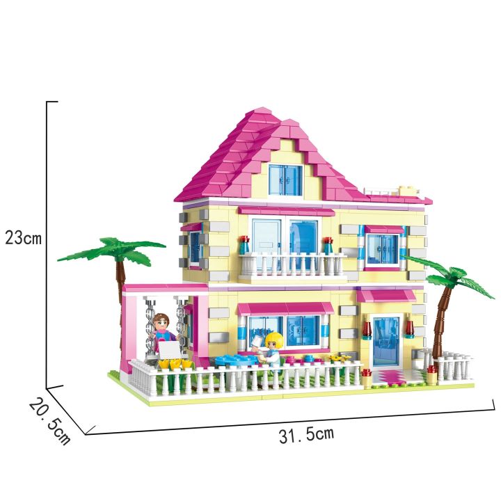 COGO%20Kids%20Girls%20892%20PCS%20Dream%20Girls%20Friends%20Beach%20House%20Children%20Lego%20Bricks%20Building%20Blocks%20Kids%20Toys%20-%20Image%207