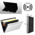 Rfid Credit Card Holder Men Minimalist Wallet Aluminium Bank Cardholder Case with Money Clip Designer Porte Carte. 