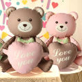 3D Lying Cartoon Matte Heart Bear Aluminum Film Balloon, Suitable for Birthday Party, Valentine's Day Decoration, Baby Shower.