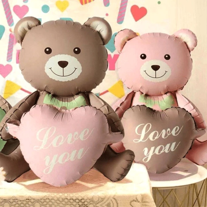 3D%20Lying%20Cartoon%20Matte%20Heart%20Bear%20Aluminum%20Film%20Balloon,%20Suitable%20for%20Birthday%20Party,%20Valentine's%20Day%20Decoration,%20Baby%20Shower%20-%20Image%203
