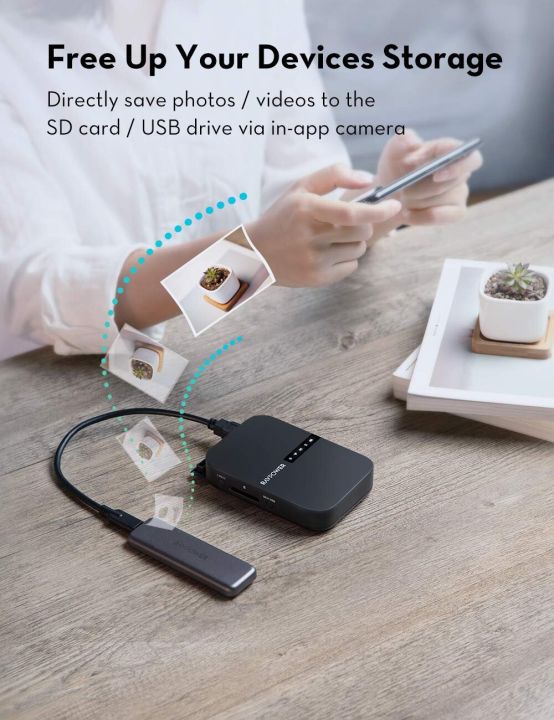 RAVPower%20FileHub,%20Wireless%20Travel%20Router%20AC750,%20Portable%20SD%20Card%20HDD%20Backup%20and%20Data%20Transmission%20Unit,%206700mAh%20External%20Battery%20-%20Image%202