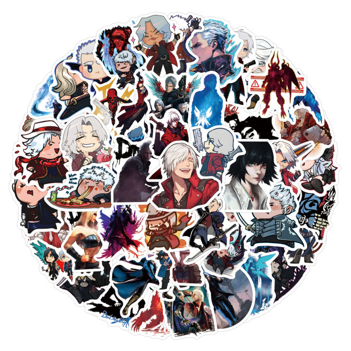 60Pcs%20%20Cartoon%20Devil%20May%20Cry%20Stickers%20DIY%20Stickers%20Scrapbooking%20Phone%20Luggage%20Skateboard%20Waterproof%20Graffiti%20Decals%20-%20Image%202
