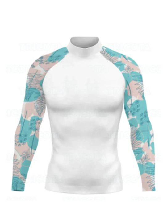 Holure Heren Workout Running Shirts UPF 50 Zonbescherming Rash Guard T