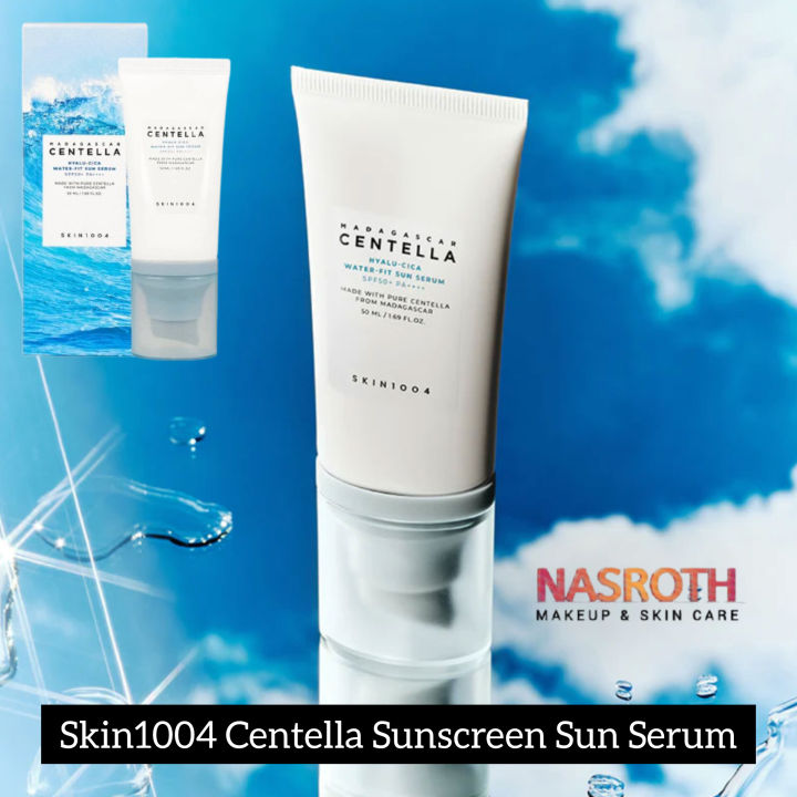 Skin1004 Madagascar Hyalu Cica Water Fit Sun Serum SPF 50+  PA++++ 50ml - Centella Sunscreen