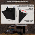 Wall-Mounted RV Shoe Rack Storage Organizer No-Drilling Required Versatile Storage Shelf for RVs and Caravans Behind Door Design. 