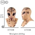 Halloween Alien Mask Scary Horrible Big Eyes Horror Alien Mask Full Head Latex Mask Mask Monster Mask Gifts. 