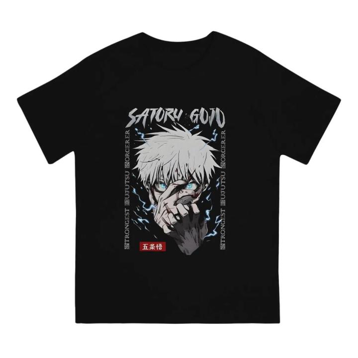 Hot Anime Jujutsu Kaisen T Shirt WomenMen 100% Cotton Plus SIze T-Shirts O Neck Gojo Satoru Short Sleeve Tops Gift Idea