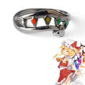 Game cosplay Touhou Project Ring figure Flandre colorful Opening Adjustable finger Rings Jewelry Accessories fans Gifts. 