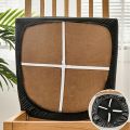 1PC, PU leather waterproof dining chair cover, chair seat cover, hotel chair protection cover, home seat cushion cover. 