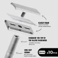 Double Edge Safety Razor with 5 Spare Blades 30° Angled Precision Reusable Single Blade Razors for Men and Women. 