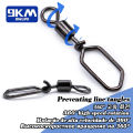 Fishing Swivels Snap 15~60Pcs Hooked Snap Stainless Steel Fishing Rolling Barrel Swivel Fishing Lure Connector Interlock Snap.