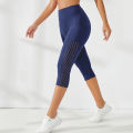 Mesh Yoga Shorts Female High Waist Pocket Sport Shorts Push Up Butt Workout Running Quick Drying and Breathable Casual Shorts. 