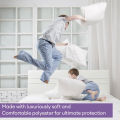 1pc Waterproof Pillow Cover Cotton Terry Fabric Zipper Pillow Protector Bedbug Proof & Hypoallergenic 50x70cm.