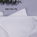 Wedding Season 3PCs Pure White Lace Pure Cotton Happy Handkerchief to Send Friends to Send Mom 28cm/11in Thin.. 