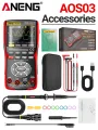 ANENG AOS03 Oscilloscope Multimeter Signal Generator Waveform Output Handheld Battery  LCD Screen Display Multimeter. 