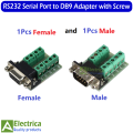 Male Female RS232 Serial Port to DB9 Adapter Terminal Connector Module RS232 Serial To Terminal DB9 Connector by Electrica. 