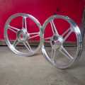 Motorcycle GD110 Style Alloy wheel rims for cd70cc bikes ( pure aluminum /imported ). 