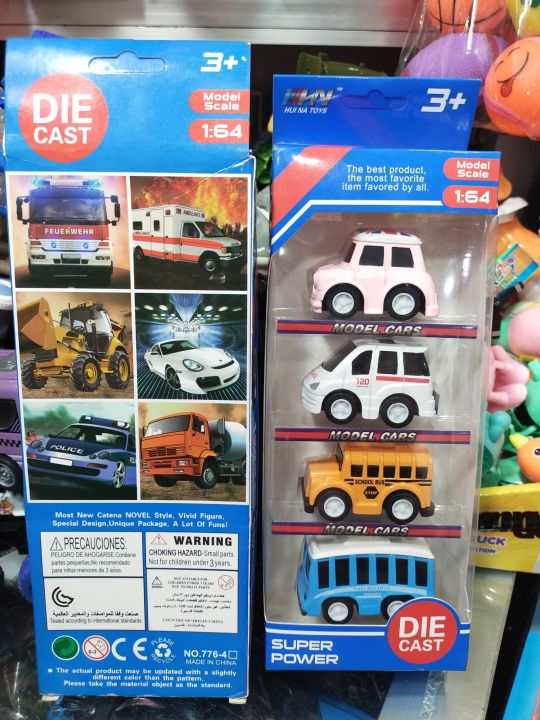 4 pics Cartoon Q Version Mini Alloy Car Pull Back Children Police Classic Car School Bus Ambulance Model Toy Diecasts Vehicle Kids Gift