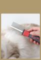 Pet Grooming Tool Dogs Cats Detang Hair Comb Stainless Steel. 