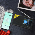 Portable Digital Radio Bluetooth-compatible 5.0 Portable 2.4 inch LCD Display Stereo DAB FM Audio Player for Home Office Outdoor. 
