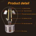 Retro Edison LED Globe Light Bulb G45 4W  E27 2700K  Led Filament Bulb 220v for Garden String Pendant Light Decoration. 