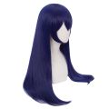 Deep blue long straight hair Active-style wig Sonoda Kai Cosplay Synthetic fiber Halloween party wig. 
