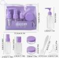 5-Piece Travel Kit Cosmetic Containers Set – Reusable Portable Bottles & Containers for Shampoo, Lotion, Skincare & Personal Care. 