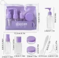 5-Piece Travel Kit Cosmetic Containers Set – Reusable Portable Bottles & Containers for Shampoo, Lotion, Skincare & Personal Care. 