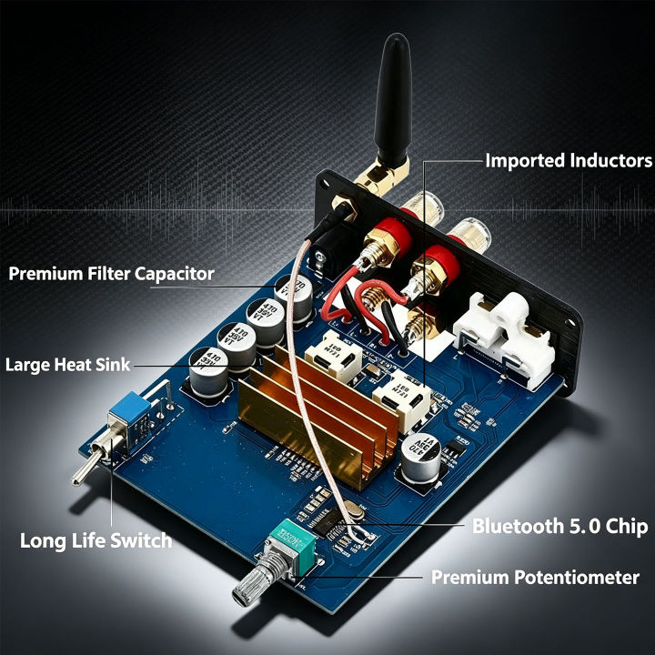 YJCO%20Mini%20Power%20Amplifier%20TPA3116%20Bluetooth%205.0%20HiFi%20Stereo%20Digital%20Class%20D%202.0%20Channel%2050W+50W%20Amp%20Audiophile-Grade%20D50A%20-%20Image%205