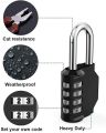 Combination Lock Resettable 4 Digit Padlock with Combination, AIHYTU Waterproof and Heavy Duty. 