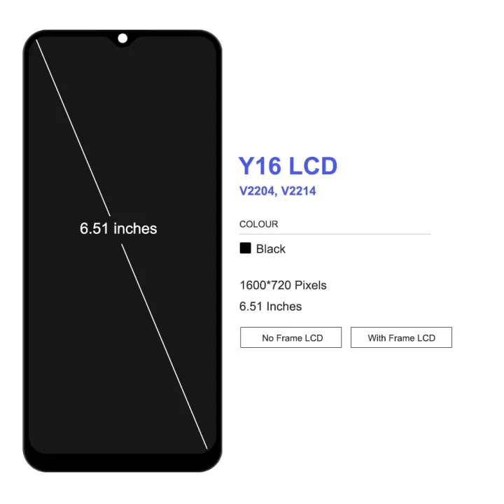 6.51"%20Tested%20Y16%20LCD%20Display%20V2204,%20V2214%20Display%20Touch%20Digitizer%20Replacement%20Parts%20With%20Frame%20For%20VIVO%20Y16%20V2214%20Display%20-%20Image%203