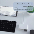 6 in 1 USB C Card Reader OTG Adapter - for SD TF Card, USB Flash Drive, Compatible with Android Phone, Windows PC, MacBook, iPad. 