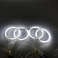 Ultra Bright Day Light DRL CCFL Angel Eyes Demon Eyes Kit Warm White Halo Ring for Volkswagen VW Touareg 2003 2004 2005 2006. 
