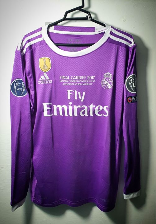 Real Madrid Ronaldo #7 Jersey 2016-2017 Final Purple jersey soccer jersey football shirt