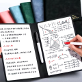 A5 Portable Reusable Whiteboard Notebook Set with Pen And Erasing Cloth Leather Memo Pad Weekly Planner for Stylish Office Use. 