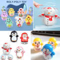 Express Deals Hub:Random Stress Relief 10 PCS Mini Roly-Poly Wobbling Toy Self-righting Doll Small Desktop Toy to Solve Your Irritability for Kids or Adult. 