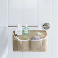 Cotton Linen Book Storage Bag, Bedside Storage Hanging Bag, Bedside Miscellaneous Storage Bag, Wall Storage Hanging Bag. 