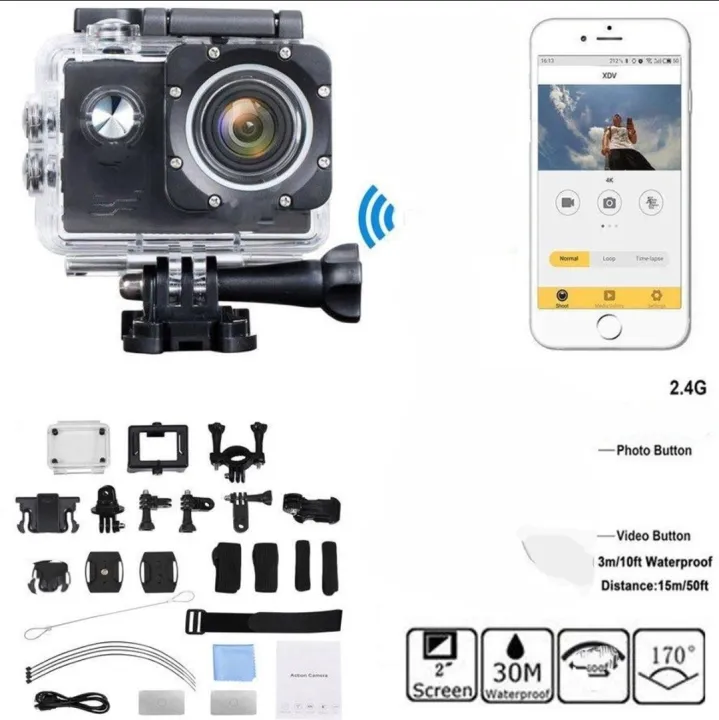 Ultra%20HD%20Action%20Camera%2012MP%202"%20LCD%2030M%20Waterproof%20170D%20Remote%20Control%20Helmet%20Bicycle%20Video%20Camera%20Outdoor%20Sport%20Camera%20*%20-%20Image%202