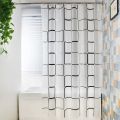 1pc With Pattern Shower Curtain PEVA Waterproof Shower Curtain Bathroom Partition Curtain Bathroom Decoration Accessories.