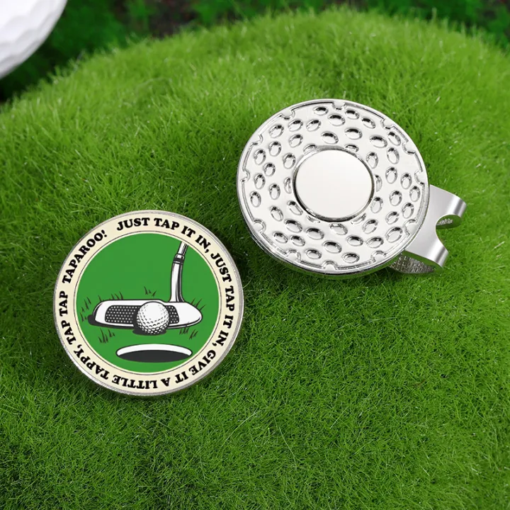 Magnetic%20Golf%20Ball%20Marker%20Hat%20Clip%20Just%20Tap%20it%20In%20Tap%20Tap%20Taparoo%20Pattern%20Golf%20Ball%20Marker%20Caps%20Accessories%20Enamel%20Clips%20Jewelry%20-%20Image%202
