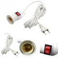 2.3/4M E27 Hanging Indoor Plants Light Holder Garden Lampholder With Cable EU /US with On/Off Switch Lamp Holder for Desk Light.
