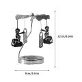 Rotating Candle Holder Thermal Spinning Candlestick Holder Round Revolving Lantern Dream Decoration Candle Tea Light Holder. 