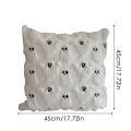 ‌Halloween Ghost Plush Pillowcase Square Cushion Cover Spooky Decor Soft Fleece Insert Cozy Home Decor Holiday Gift. 