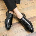 New Red Sole Brogue Shoes Men Black Business Mens Formal Shoes Lace-up Round Toe Spring/Autumn.