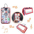 Black and white newborn mirror toy, tummy time for babies, high-contrast sensory crawling activity toy. 