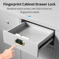 Biometric Fingerprint Lock Anti-theft Smart Drawer Lock Keyless Fingerprint Security Furniture Invisible Wired Door Hidden Lock. 