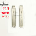 10pcs/lot Car Flip Key Blade TOY48 KD Key Blank 13# HY22 for Hyundai Sonata Kia Toyota Corolla Camry for KEYDIY Xhorse Remote.