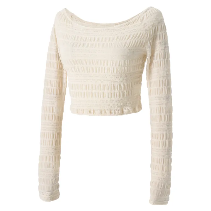 Ballet%20Top%20Women%20Ruffle%20Sleeve%20Dance%20Shirt%20Summer%20Cropped%20Fitted%20Dancewear%20-%20Image%205